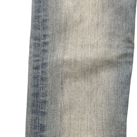 Madewell 9" High Rise Light Wash Skinny Jeans Size 24 Raw Hem Ankle - Picture 4 of 6